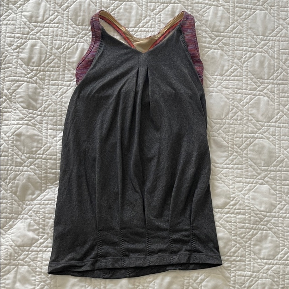 lululemon athletica Black and Purple Tank Top